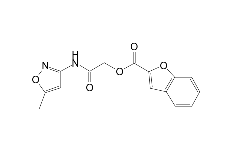 2-[(5-Methyl-3-isoxazolyl)amino]-2-oxoethyl 1-benzofuran-2-carboxylate