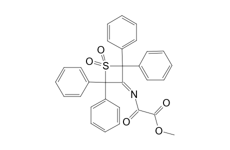 2-[(1,1-diketo-2,2,4,4-tetraphenyl-thietan-3-ylidene)amino]-2-keto-acetic acid methyl ester