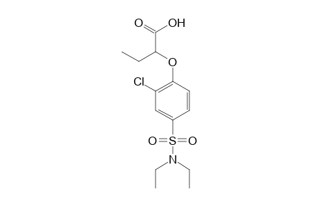 2-(2-chloro-4-(diethylsulfamoyl)phenoxy)butyric acid