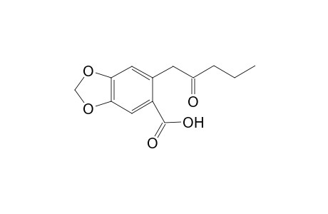 4,5-METHYLENEDIOXY-2-(2-OXO-PENTYL)-BENZOIC-ACID