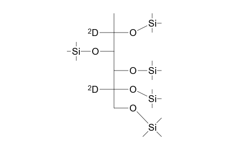 Hexitol-2,5-D2, 1-desoxy-pentakis-O-(trimethylsilyl)-