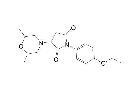 3-(2,6-Dimethyl-4-morpholinyl)-1-(4-ethoxyphenyl)-2,5-pyrrolidinedione