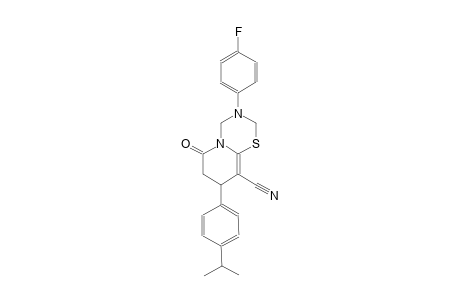 2H,6H-pyrido[2,1-b][1,3,5]thiadiazine-9-carbonitrile, 3-(4-fluorophenyl)-3,4,7,8-tetrahydro-8-[4-(1-methylethyl)phenyl]-6-oxo-