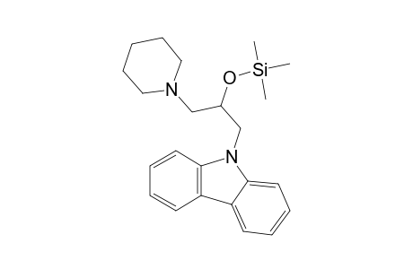 1-(9H-Carbazol-9-yl)-3-(1-piperidinyl)-2-propanol, tms derivative