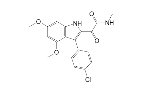 N-METHYL-2-[3'-(4''-CHLOROPHENYL)-4',6'-DIMETHOXYINDOL-2'-YL]-GLYOXYLAMIDE