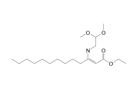 Ethyl 3-[(2,2-dimethoxyethyl)amino]tridec-2-enoate