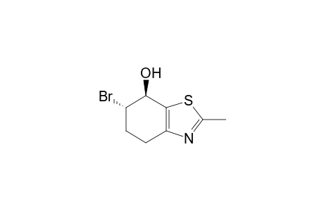 (trans)-6-Bromo-7-hydroxy-2-methyl-4,5,6,7-tetrahydro-benzothiazole