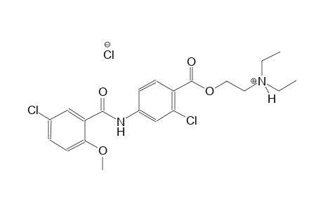 ethanaminium, 2-[[2-chloro-4-[(5-chloro-2-methoxybenzoyl)amino]benzoyl]oxy]-N,N-diethyl-, chloride