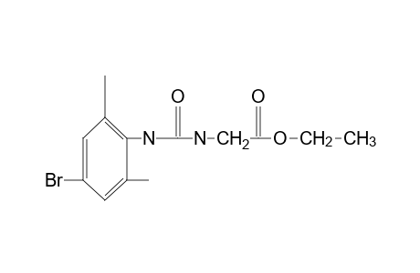 N-[(4-bromo-2,6-xylyl)carbamoyl]glycine, ethyl ester