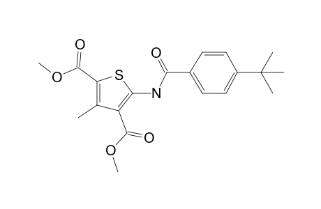 5-(4-Tert-butylbenzoylamino)-3-methylthiophene-2,4-dicarboxylic acid, dimethyl ester