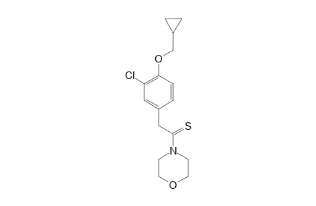 4-{[3-chloro-4-(cyclopropylmethoxy)phenyl]thioacetyl}morpholine
