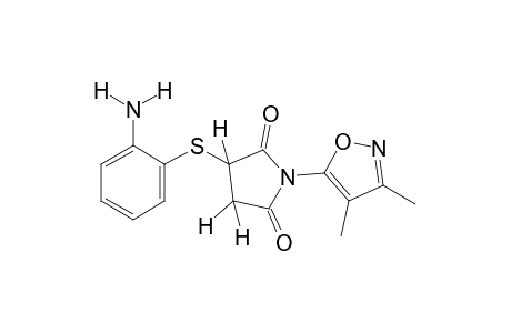 2-[(o-aminophenyl)thio]-N-(3,4-dimethyl-5-isoxazolyl)succinimide