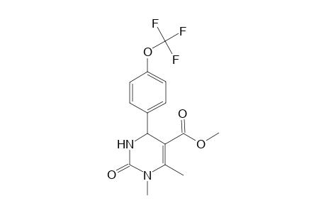 Methyl 1,6-dimethyl-2-oxo-4-[4-(trifluoromethoxy)phenyl]-1,2,3,4-tetrahydro-5-pyrimidinecarboxylate