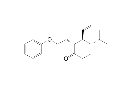 Cyclohexanone, 3-ethenyl-4-(1-methylethyl)-2-(2-phenoxyethyl)-, (2.alpha.,3.beta.,4.alpha.)-(.+-.)-