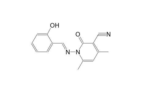 1,2-dihydro-4,6-dimethyl-2-oxo-1-(salicylideneamino)nicotinonitrile