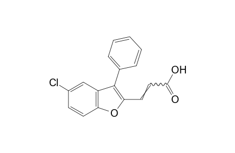 5-chloro-3-phenyl-2-benzofuranacrylic acid