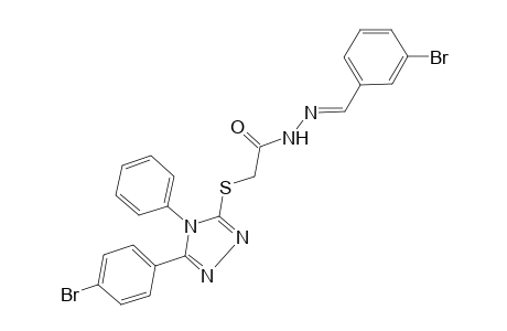 acetic acid, [[5-(4-bromophenyl)-4-phenyl-4H-1,2,4-triazol-3-yl]thio]-, 2-[(E)-(3-bromophenyl)methylidene]hydrazide