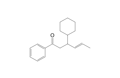 (E)-3-cyclohexyl-1-phenyl-4-hexen-1-one