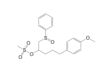 2-Mesyloxy-5-(4-methoxyphenyl)-1-phenylsulfinylpentane