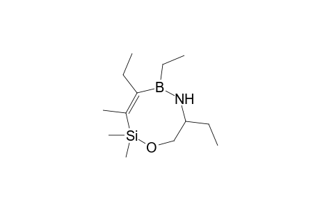 4,5,7-TRIETHYL-2,2,3-TRIMETHYL-1-OXA-6-AZA-2-SILA-5-BORA-3-CYCLOOCTENE