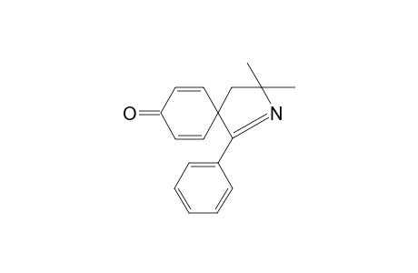 3,3-Dimethyl-1-phenyl-2-aza-spiro[4.5]deca-1,6,9-trien-8-one