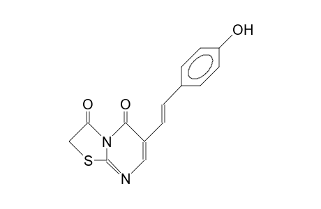 6-[(E)-2-(4-hydroxyphenyl)vinyl]thiazolo[2,3-b]pyrimidine-3,5-quinone