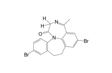 6,11-dibromo-8,9-dihydro-4-methyl[1]benzazepino[3,2,1-jk][1,4]benzodiazepin-1(2H)-one