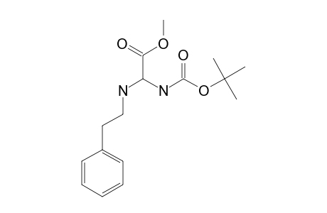 METHYL-2-(TERT.-BUTOXYCARBONYLAMINO)-(2-PHENETHYLAMINO)-ACETATE;BOC-GLY-[2-(2-PHENYL)-ETHYLAMINO]-OME