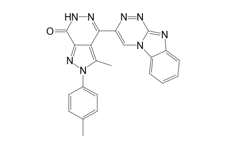 4-(Benzo[4,5]imidazo[2,1-c][1,2,4]triazin-3-yl)-3-methyl-2-(p-tolyl)-2H-pyrazolo[3,4-d]-pyridazin-7(6H)-one