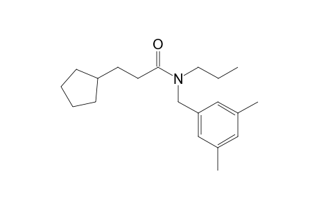 Propionamide, 3-cyclopentyl-N-(3,5-dimethylbenzyl)-N-propyl-