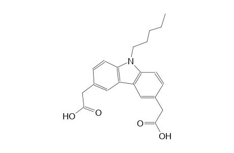 [6-(carboxymethyl)-9-pentyl-9H-carbazol-3-yl]acetic acid