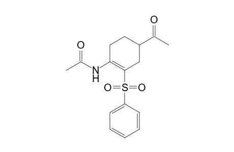 1-Acetamido-4-acetyl-2-phenylsulfonylcyclohexene