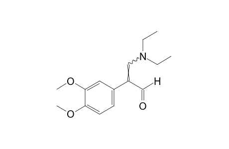 beta-(diethylamino)-3,4-dimethoxyatropaldehyde