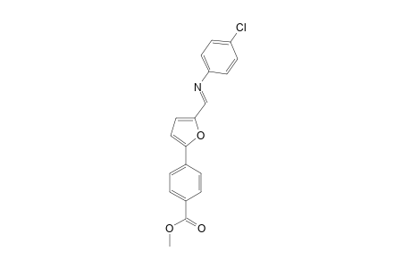 Methyl 4-(5-[N-(4-chlorophenyl)iminomethyl]-2-furyl)benzoate