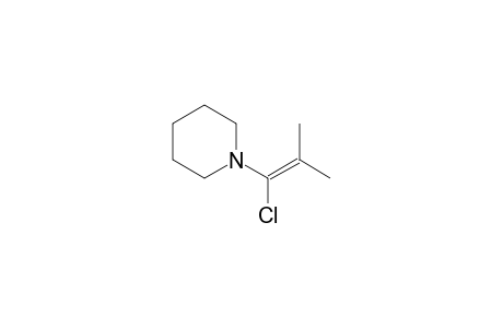 1-(1-Chloranyl-2-methyl-prop-1-enyl)piperidine