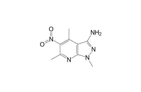 1,4,6-trimethyl-5-nitro-1H-pyrazolo[3,4-b]pyridin-3-amine