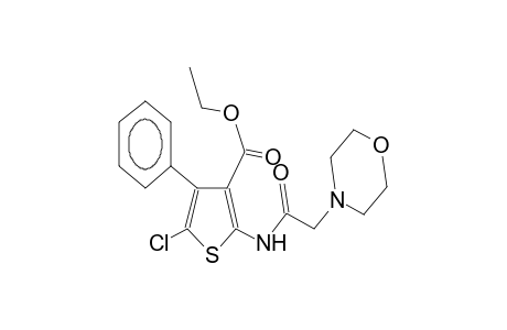 2-(2-morpholinoacetamido)-3-ethoxycarbonyl-4-phenyl-5-chlorothiophene