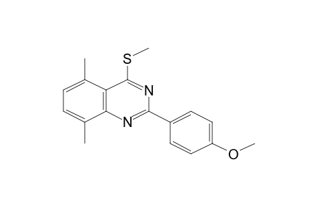 2-(4-Methoxyphenyl)-5,8-dimethyl-4-(methylthio)quinazoline