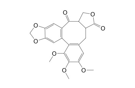 6,7,8-trimethoxy-1,3a,4,14a-tetrahydrobenzo[3,4]furo[3',4':6,7]cycloocta[1,2-f][1,3]benzodioxole-3,14-dione