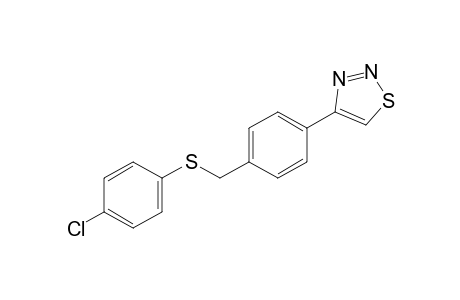 4-{alpha-[(p-CHLOROPHENYL)THIO]-p-TOLYL}-1,2,3-THIADIAZOLE