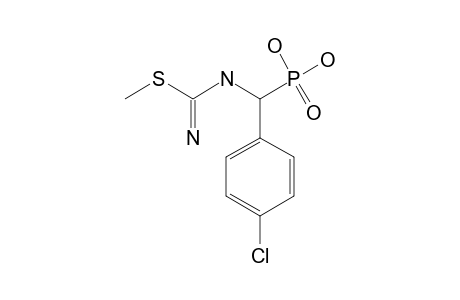 {p-chloro-alpha-{[1-(methylthio)formimidoyl]amino}benzyl}phosphonic acid