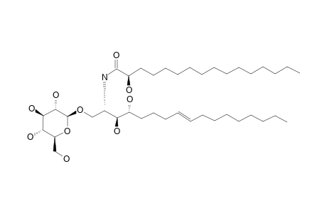 (2S,3S,4R,8E)-1-([BETA]-D-GLUCOPYRANOSYL-3,4-DIHYDROXY-2-[(R)-2'-HYDROXYPALMITOYL]AMINO-8-HEPTDECAENE