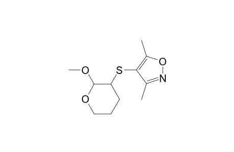 4-(2-Methoxyoxan-3-yl)sulfanyl-3,5-dimethyl-1,2-oxazole