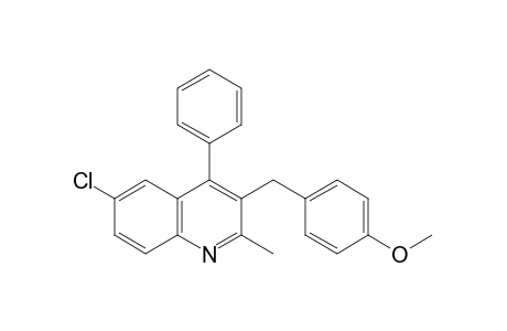 6-chloro-3-(p-methoxybenzyl)-4-phenylquinaldine