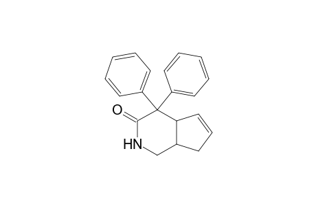 4,4-Diphenyl-1,2,4,4a,7,7a-hexahydrocyclopenta[c]pyridin-3-one