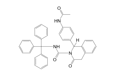 1-(p-acetamidophenyl)-3,4-dihydro-3-oxo-N-trityl-2(1H)-isoquinolinecarboxamide