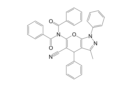 6-[N,N-Dibenzoylamino]-5-cyano-3-methyl-1,4-diphenyl-4H-pyrano[2,3-c]pyrazole