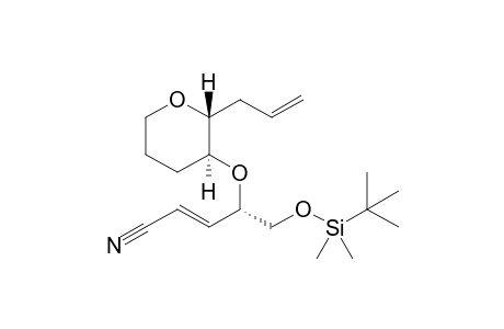 (E)-(S)-4-((2R,3S)-2-Allyl-tetrahydro-pyran-3-yloxy)-5-(tert-butyl-dimethyl-silanyloxy)-pent-2-enenitrile