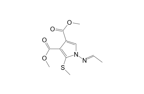 1H-Pyrrole-3,4-dicarboxylic acid, 1-(ethylideneamino)-2-(methylthio)-, dimethyl ester