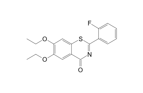 2-(2-FLUOROPHENYL)-2,3-DIETHOXY-1,3-BENZO-THIAZINE-4-ONE